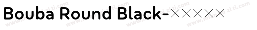 Bouba Round Black字体转换